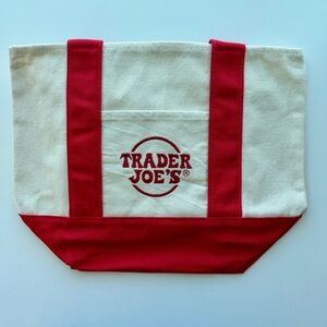 Trader Joe’s Mini Canvas Tote Bag | Red